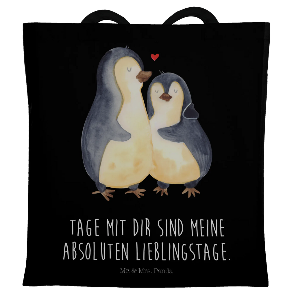 Tragetasche Pinguin umarmend shopping tasche, tote bag, Laptoptasche, Jutetasche, Strandtasche, Henkeltasche, Stofftasche, Einkaufstasche, Tasche, Einkaufsbeutel, Alltagstasche, Umhängetasche, Schultasche, Einkaufstüte, Jutebeutel, uni tasche, bedruckte tasche, büchertasche, Schultertasche, Badetasche, Statementbeutel, Tragetasche, Stoffbeutel, Beutel, Baumwolltasche, Beuteltasche, unitasche, baumwollbeutel, Shopper, Tüte, Leinentasche, Pinguin, Liebesbeweis, Verlobung, Liebe, Liebesgeschenk, Hochzeitstag, Jahrestag, Hochzeitsgeschenk, Liebespaar, Hochzeit