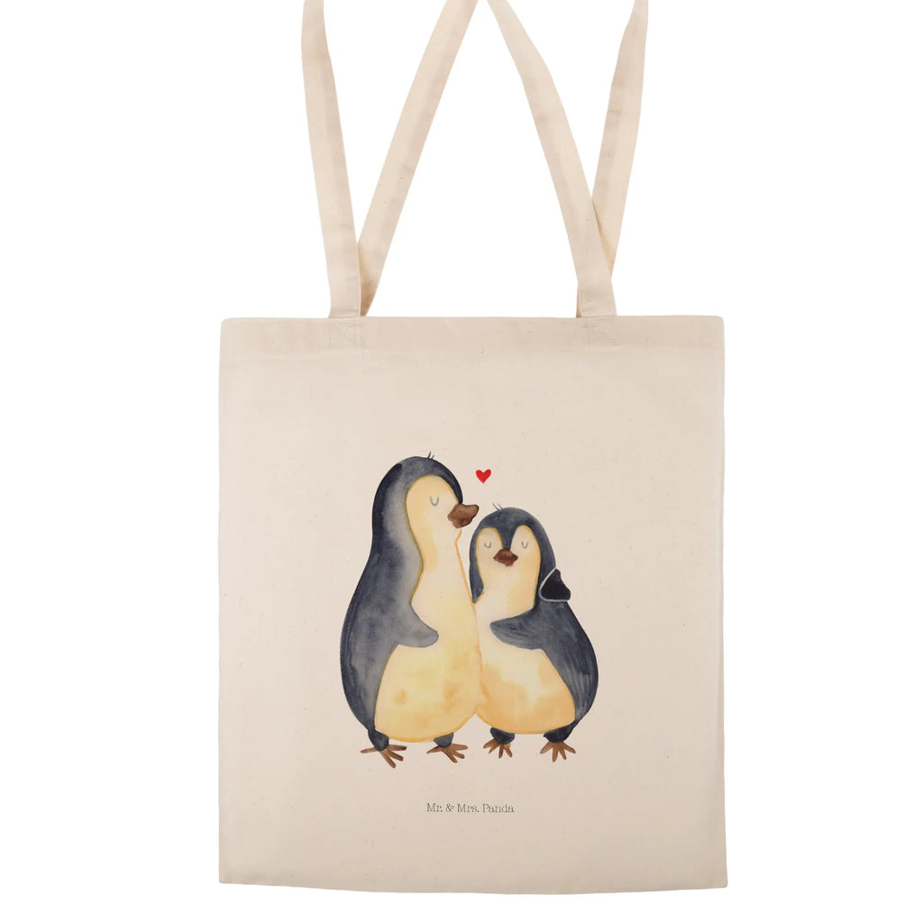 Tragetasche Pinguin umarmend shopping tasche, tote bag, Laptoptasche, Jutetasche, Strandtasche, Henkeltasche, Stofftasche, Einkaufstasche, Tasche, Einkaufsbeutel, Alltagstasche, Umhängetasche, Schultasche, Einkaufstüte, Jutebeutel, uni tasche, bedruckte tasche, büchertasche, Schultertasche, Badetasche, Statementbeutel, Tragetasche, Stoffbeutel, Beutel, Baumwolltasche, Beuteltasche, unitasche, baumwollbeutel, Shopper, Tüte, Leinentasche, Pinguin, Liebesbeweis, Verlobung, Liebe, Liebesgeschenk, Hochzeitstag, Jahrestag, Hochzeitsgeschenk, Liebespaar, Hochzeit