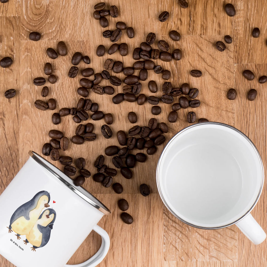 Enamel camping mug Penguin embrace camper mug, backpacking mug, camping mug, enamel drinking mug, steel mug for camping, travel mug, stainless steel drinking cup, camp coffee mug, tin coffee cup, hiking mug, metal cup, adventure mug, lightweight camping mug, outdoor cup, enamel mug, campfire mug, metal camping mug, camping metal cup, enamel camping cup, bushcraft mug, Penguin, North Pole, Winter, Penguins, wedding gift, engagement, anniversary, love, penguin, proof of love, wedding, love gift, lovers, wedding day