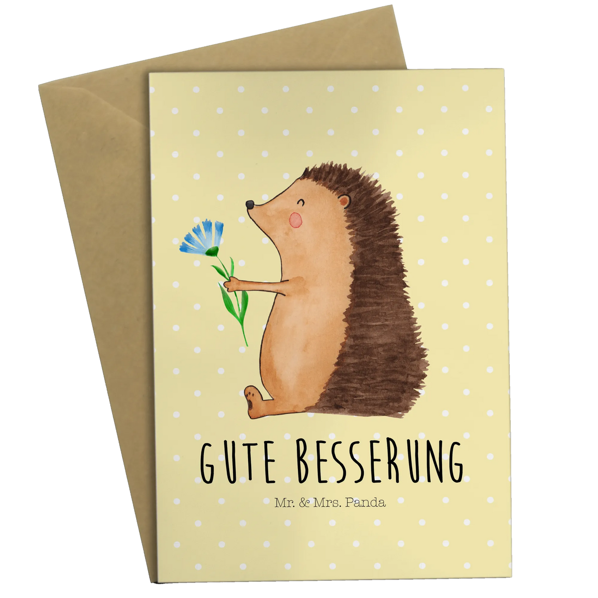 Greetings card Hedgehog Flower card, gift ideas, gifts, small animals, cute, cute animal motives, hand drawn, funny sayings, good mood, special gifts, animal lover, get well soon, hospital, illness, visit, sick, recovery wishes