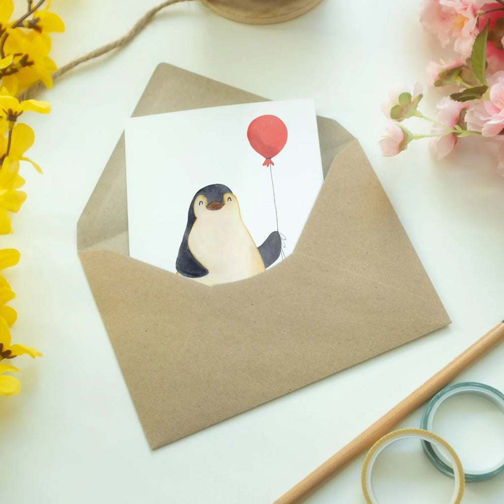Greetings card Penguin balloon Klappkarte, osterkarte, einladungskarten, weihnachtskarten, Grußkarten, spruchkarte, dankeskarten, glückwunschkarten, abiturkarte, Motivkarte, jubiläumskarte, neujahrskarte, vatertagskarte, kommunionskarte, Grußkarte, Glückwunschkarte, valentinstagskarte, genesungskarte, firmungskarte, hochzeitskarten, Beileidskarte, osterkarten, babykarte, Pinguin, Lebenslust, Luftballon, Motivation, Beste Freundin, Neustart, Geschenkidee, Glück, Neues Leben, Pinguine, Geschenk Freundin, Liebe, Tagträume