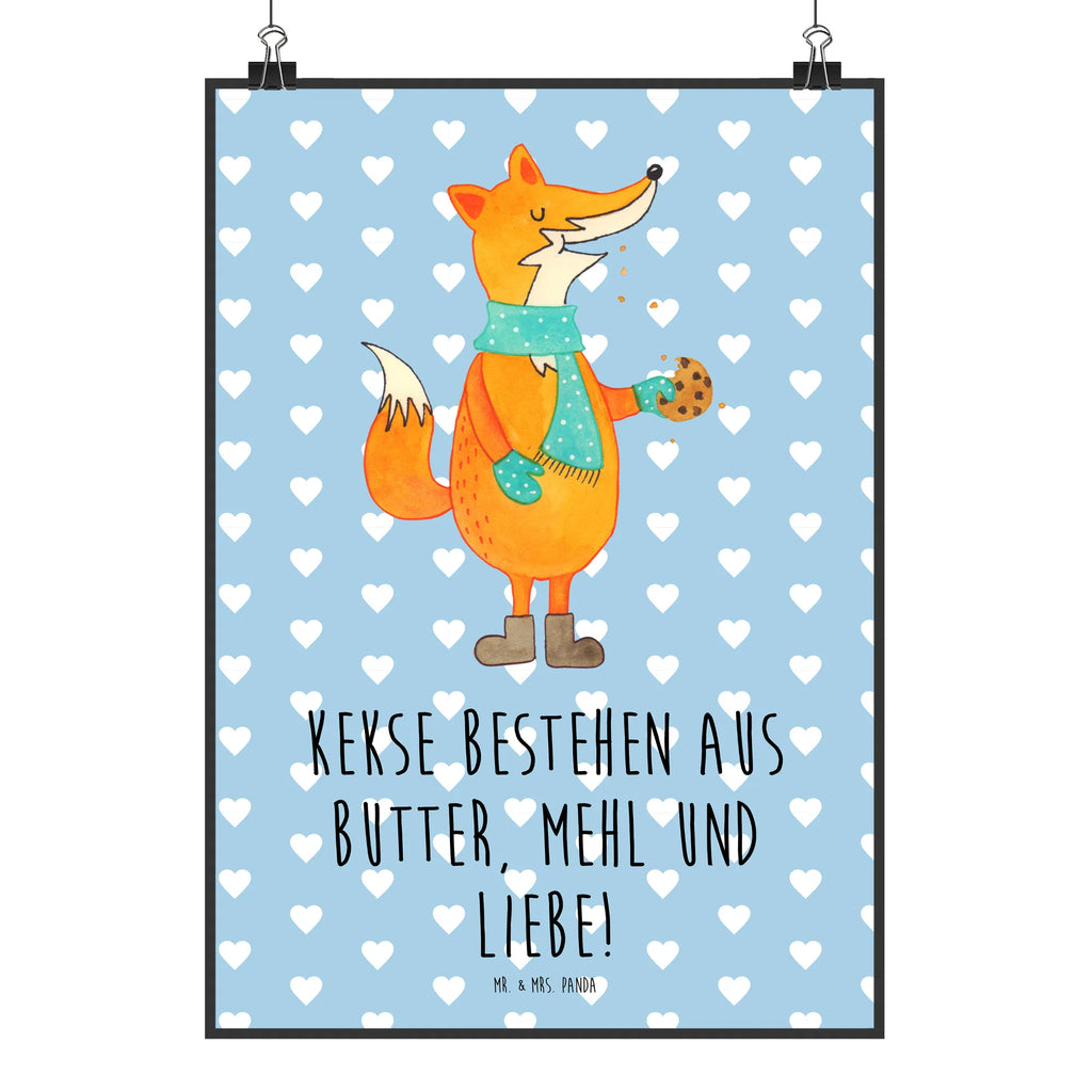 Plakat lis ciasteczko Plakat, Poster, grafikposter, Wandposter, Bild für Wand, Bild, Wanddekoration, kunstposter, kunstdruck poster, kunst für die wand, drucke, Mr. & Mrs. Panda Poster, Deko Bild, Wanddeko Bild, wanddruck, Kunstdruck, Designposter, Wandbild, Posterdruck, Wandschmuck, wanddeko, wandkunst, Fuchs, Füchse, Weihnachtszeit, Backen Spruch, Liebe, Plätzchen, Winter, Kekse, Küche Deko