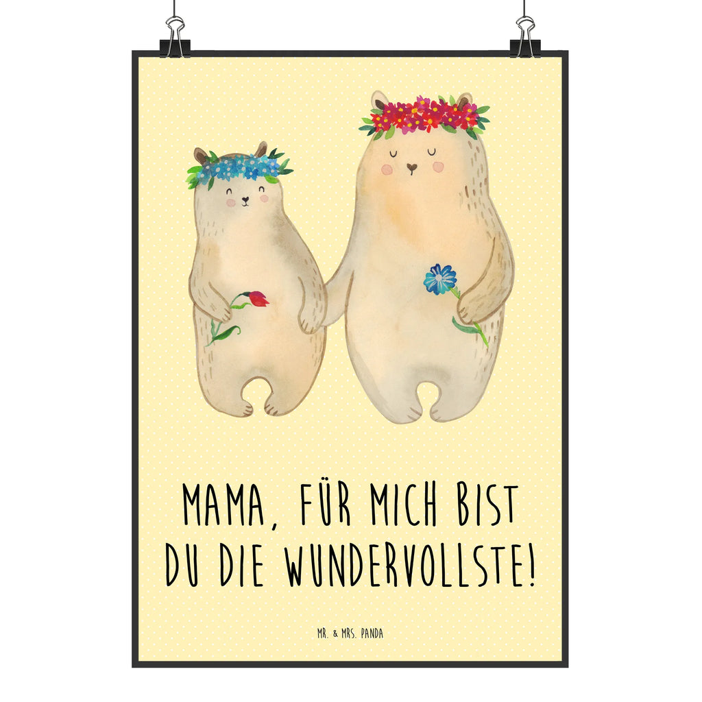 Plakat Niedźwiedzie z wianuszkiem grafikposter, Plakat, Mr. & Mrs. Panda Poster, Designposter, wanddruck, Posterdruck, Bild, Wandschmuck, Deko Bild, Kunstdruck, kunst für die wand, Bild für Wand, wandkunst, Wanddekoration, Wanddeko Bild, Wandbild, kunstdruck poster, kunstposter, Poster, Wandposter, drucke, wanddeko, Vatertag, Familie, Oma, Bruder, Papa, Mama, Schwester, Opa, Muttertag, Bär, Family, Geschenk Mama. Muttertag, Kind, Mutti, Töchter, Beste Mutter, Vorbild, Bären, Mutter, Weltbeste Mama, Kinder, Lieblingsmama, Tochter, Lieblingsmensch, Mami
