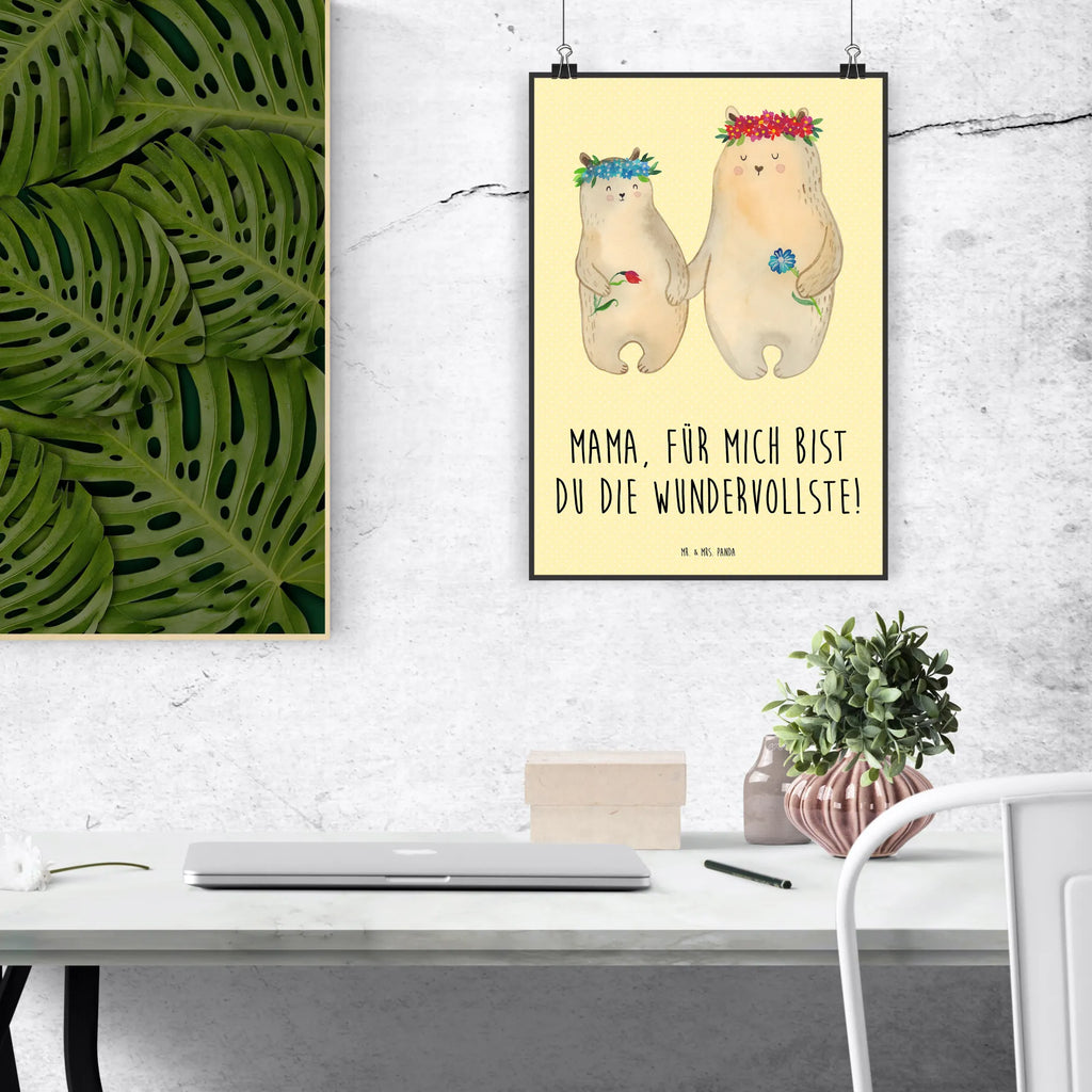 Plakat Niedźwiedzie z wianuszkiem grafikposter, Plakat, Mr. & Mrs. Panda Poster, Designposter, wanddruck, Posterdruck, Bild, Wandschmuck, Deko Bild, Kunstdruck, kunst für die wand, Bild für Wand, wandkunst, Wanddekoration, Wanddeko Bild, Wandbild, kunstdruck poster, kunstposter, Poster, Wandposter, drucke, wanddeko, Vatertag, Familie, Oma, Bruder, Papa, Mama, Schwester, Opa, Muttertag, Bär, Family, Geschenk Mama. Muttertag, Kind, Mutti, Töchter, Beste Mutter, Vorbild, Bären, Mutter, Weltbeste Mama, Kinder, Lieblingsmama, Tochter, Lieblingsmensch, Mami