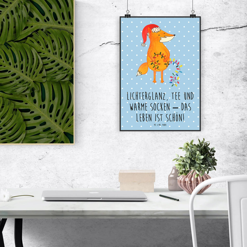 Plakat lis Boże Narodzenie Posterdruck, Wandposter, grafikposter, wanddeko, Poster, Wandschmuck, wanddruck, wandkunst, kunstdruck poster, Wanddekoration, Deko Bild, Wandbild, Plakat, kunstposter, Designposter, drucke, Kunstdruck, Bild, Bild für Wand, Mr. & Mrs. Panda Poster, Wanddeko Bild, kunst für die wand, Wintermotiv, Heiligabend, Advent, Nikolaus, Weihnachtsdeko, Winter, Weihnachten, Weihnachtszeit, Füchse, Spruch schön, Geschenk Weihnachten, Fuchs, Weihnachtsmann