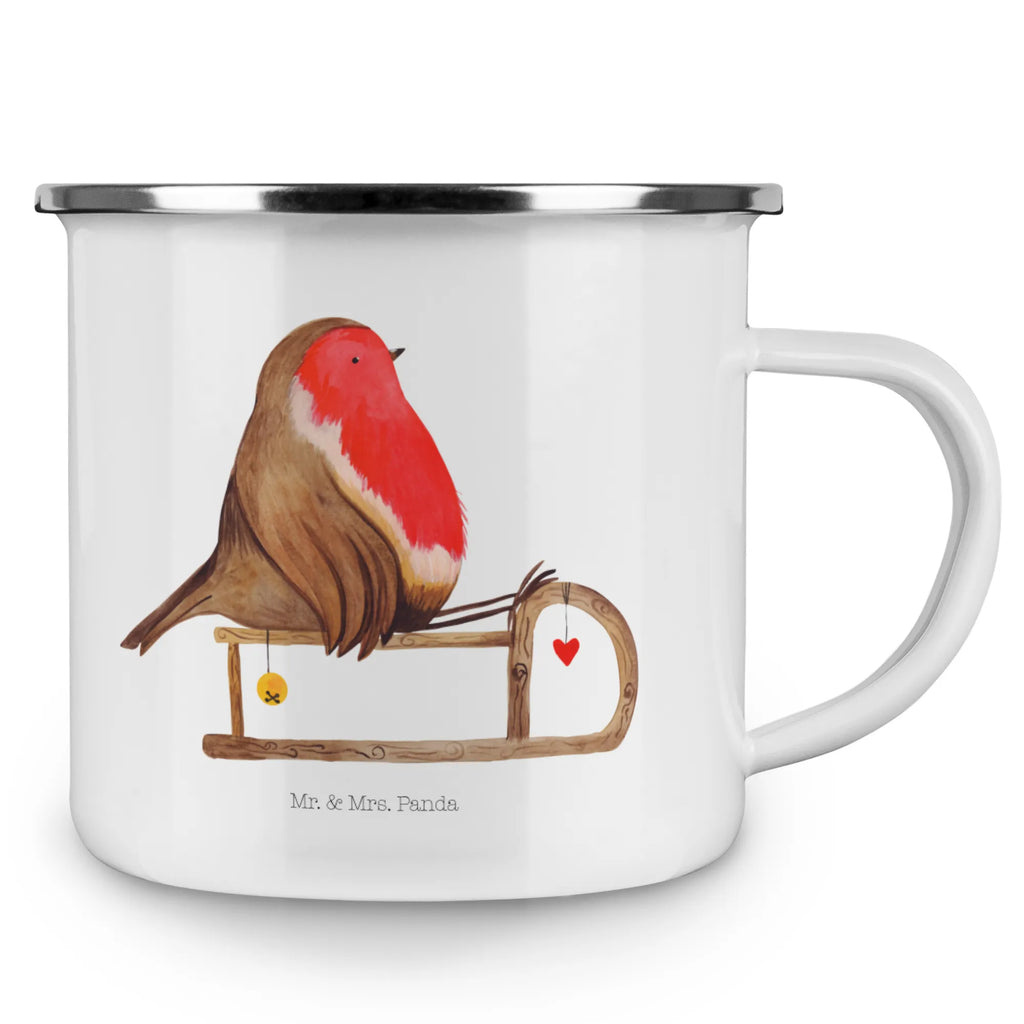 Camping Emaille Tasse Rotkehlchen Schlitten Reisebecher, Tasse, blechbecher, Emaille Becher, wandertasse, Teetasse, Campingtasse, Teebecher, Becher, Kaffeebecher, wanderbecher, Metalltasse, reisetasse, Emaille Tasse, Pott, Campingbecher, metallbecher, Blechtasse, emaillebecher, Tasse Emaille, Trinkbecher, Emailletasse, Kaffeetasse, becher emaille, Weihnachten, Winter, Weihnachtsdeko, Nikolaus, Advent, Heiligabend, Wintermotiv, Vogel, Schlitten