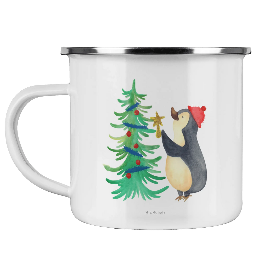 Camping Emaille Tasse Pinguin Weihnachtsbaum Kaffeebecher, Trinkbecher, reisetasse, wandertasse, Teebecher, Pott, Tasse Emaille, Campingbecher, Emaille Becher, Emaille Tasse, becher emaille, emaillebecher, Metalltasse, Blechtasse, blechbecher, Emailletasse, Tasse, Campingtasse, metallbecher, Teetasse, wanderbecher, Reisebecher, Becher, Kaffeetasse, Weihnachten, Winter, Weihnachtsdeko, Nikolaus, Advent, Heiligabend, Wintermotiv, Pinguin