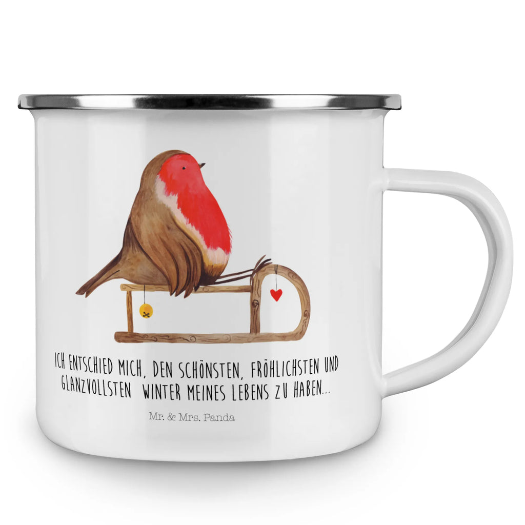 Camping Emaille Tasse Rotkehlchen Schlitten Reisebecher, Tasse, blechbecher, Emaille Becher, wandertasse, Teetasse, Campingtasse, Teebecher, Becher, Kaffeebecher, wanderbecher, Metalltasse, reisetasse, Emaille Tasse, Pott, Campingbecher, metallbecher, Blechtasse, emaillebecher, Tasse Emaille, Trinkbecher, Emailletasse, Kaffeetasse, becher emaille, Weihnachten, Winter, Weihnachtsdeko, Nikolaus, Advent, Heiligabend, Wintermotiv, Vogel, Schlitten