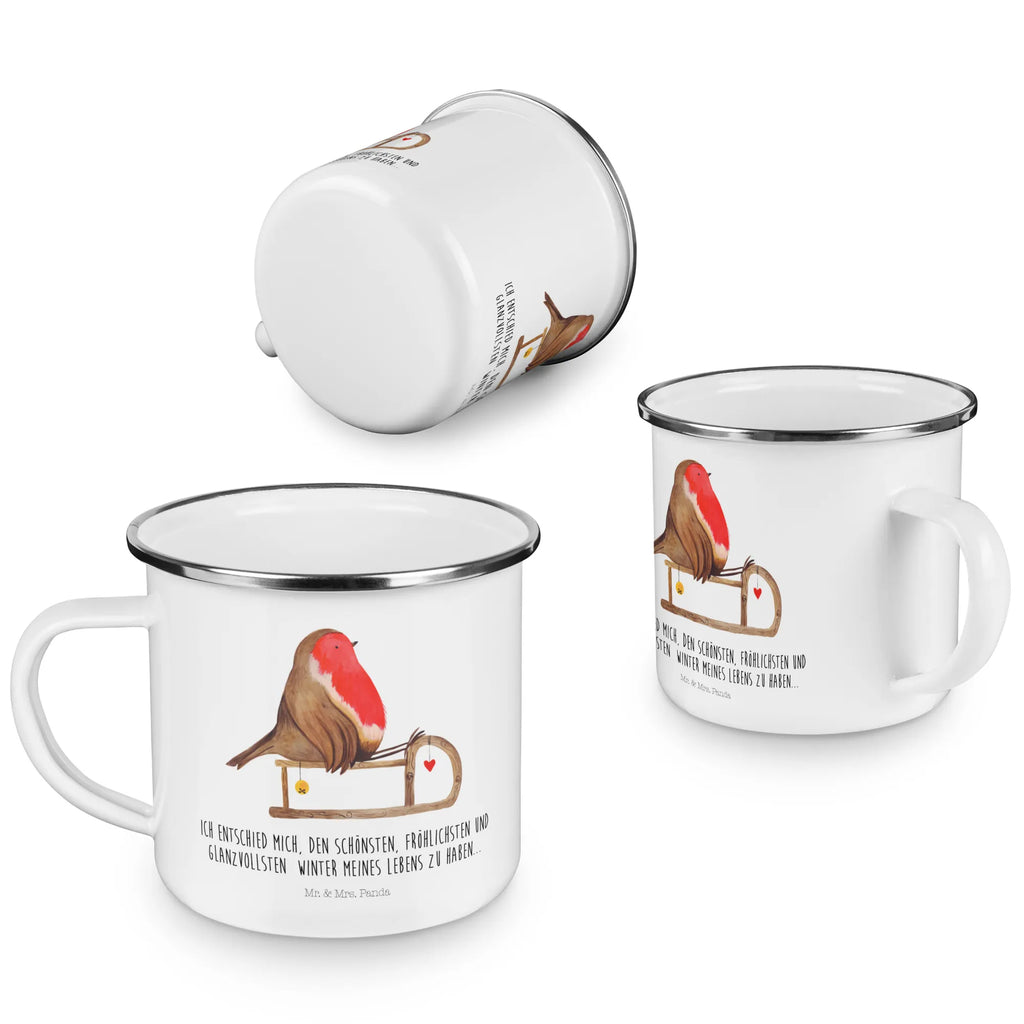 Camping Emaille Tasse Rotkehlchen Schlitten Reisebecher, Tasse, blechbecher, Emaille Becher, wandertasse, Teetasse, Campingtasse, Teebecher, Becher, Kaffeebecher, wanderbecher, Metalltasse, reisetasse, Emaille Tasse, Pott, Campingbecher, metallbecher, Blechtasse, emaillebecher, Tasse Emaille, Trinkbecher, Emailletasse, Kaffeetasse, becher emaille, Weihnachten, Winter, Weihnachtsdeko, Nikolaus, Advent, Heiligabend, Wintermotiv, Vogel, Schlitten