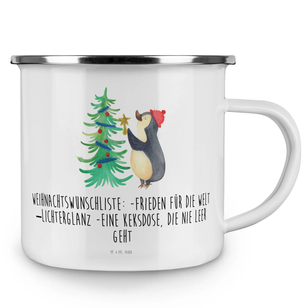 Camping Emaille Tasse Pinguin Weihnachtsbaum Kaffeebecher, Trinkbecher, reisetasse, wandertasse, Teebecher, Pott, Tasse Emaille, Campingbecher, Emaille Becher, Emaille Tasse, becher emaille, emaillebecher, Metalltasse, Blechtasse, blechbecher, Emailletasse, Tasse, Campingtasse, metallbecher, Teetasse, wanderbecher, Reisebecher, Becher, Kaffeetasse, Weihnachten, Winter, Weihnachtsdeko, Nikolaus, Advent, Heiligabend, Wintermotiv, Pinguin