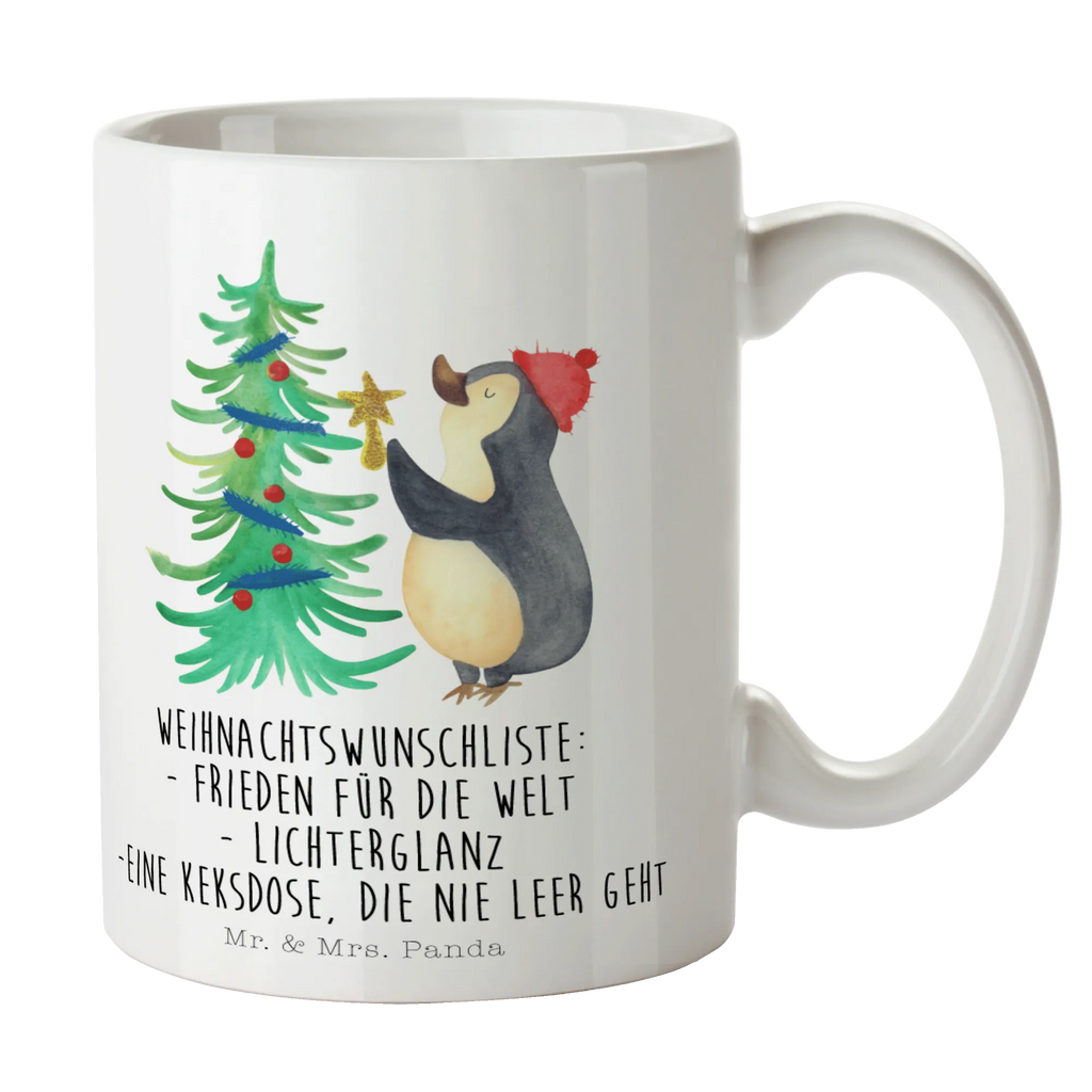 Tasse Pinguin Weihnachtsbaum Kaffeetasse, Geschenktasse, Bürotasse, Tasse, Teetasse, Tasse mit Motiven, Porzellantasse, Tasse mit Zitaten, Keramiktasse, Winter, Weihnachten, Weihnachtsdeko, Nikolaus, Advent, Heiligabend, Wintermotiv, Pinguin
