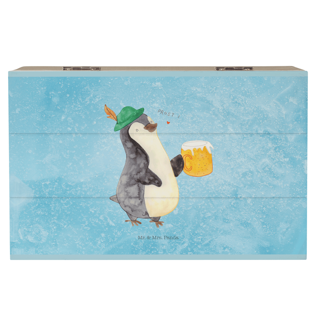 Holzkiste Pinguin Bier Holzkiste, Kiste, Schatzkiste, Truhe, Schatulle, XXL, Erinnerungsbox, Erinnerungskiste, Dekokiste, Aufbewahrungsbox, Geschenkbox, Geschenkdose, Pinguin, Pinguine, Bier, Oktoberfest