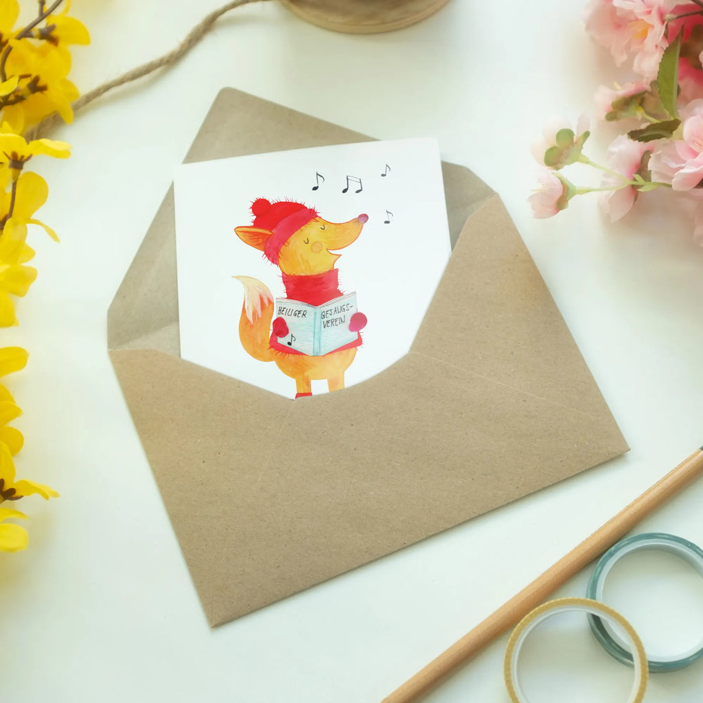Kartka okolicznościowa lis Śpiewak Glückwunschkarte, vatertagskarte, firmungskarte, Grußkarte, babykarte, weihnachtskarten, dankeskarten, osterkarten, abiturkarte, einladungskarten, Beileidskarte, Grußkarten, jubiläumskarte, Motivkarte, kommunionskarte, valentinstagskarte, neujahrskarte, hochzeitskarten, Klappkarte, genesungskarte, osterkarte, glückwunschkarten, spruchkarte, Winter, Heiligabend, Nikolaus, Wintermotiv, Weihnachtsdeko, Weihnachten, Advent, Weihnachtslieder, Geschenk Sänger, Sänger, Füchse, Fuchs, Singen