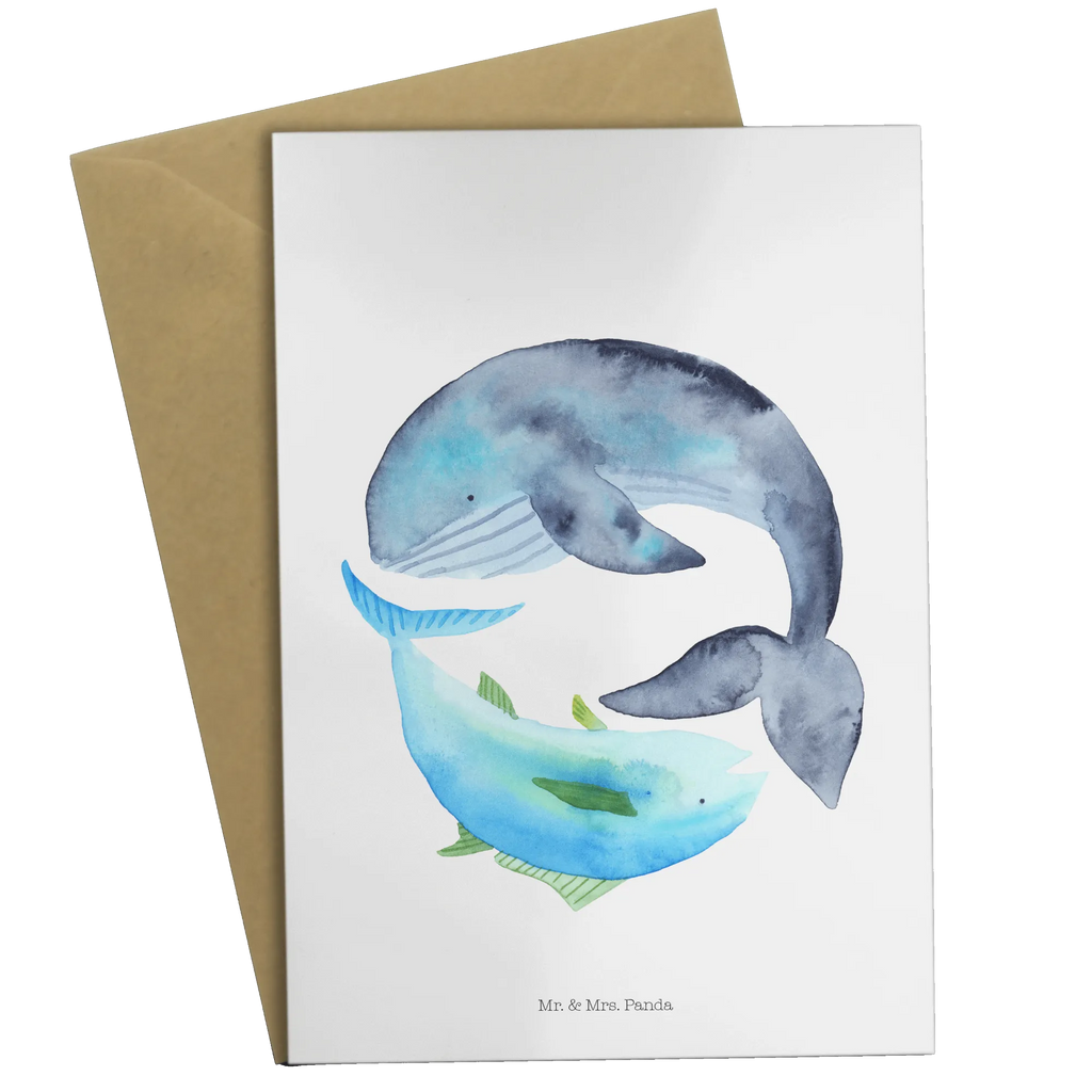 Grußkarte Walfisch Thunfisch Ansichtskarten, Karte, Geburtstagskarte, Glückwunschkarte, Hochzeitskarte, Grußkarte, Einladungskarte, Klappkarte, Tiermotive, Gute Laune, lustige Sprüche, Tiere, Spruch des Tages, Tunfisch, Witz, Wal, Flachwitz, Spruch lustig, Flachwitz Geschenk, Wortwitz lustig, Wahl