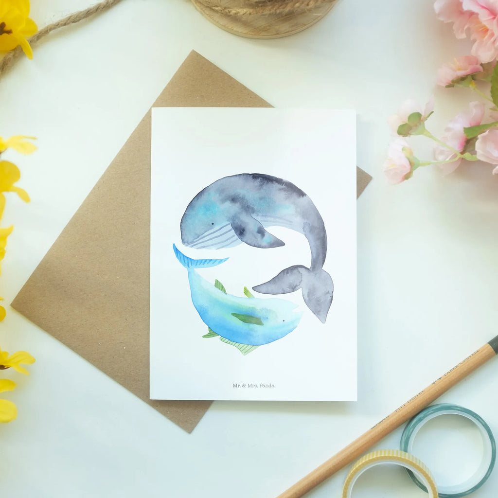 Grußkarte Walfisch Thunfisch Ansichtskarten, Karte, Geburtstagskarte, Glückwunschkarte, Hochzeitskarte, Grußkarte, Einladungskarte, Klappkarte, Tiermotive, Gute Laune, lustige Sprüche, Tiere, Spruch des Tages, Tunfisch, Witz, Wal, Flachwitz, Spruch lustig, Flachwitz Geschenk, Wortwitz lustig, Wahl