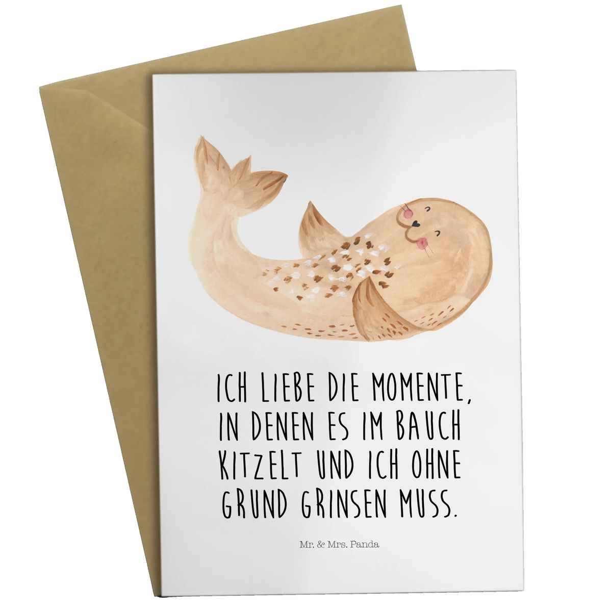 Grußkarte Robbe Liegen dankeskarten, jubiläumskarte, Klappkarte, firmungskarte, Beileidskarte, osterkarte, Grußkarten, Glückwunschkarte, genesungskarte, abiturkarte, einladungskarten, valentinstagskarte, neujahrskarte, Motivkarte, glückwunschkarten, vatertagskarte, hochzeitskarten, kommunionskarte, Grußkarte, weihnachtskarten, spruchkarte, osterkarten, babykarte, Lustige Sprüche, Tiere, Tiermotive, Gute Laune, Strand, Lachen, Nordsee, Ostsee, Robben, Seehund, Freude, Robbe, Meerestier