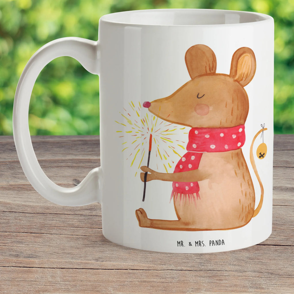 kubek dla dzieci mysz Boże Narodzenie Zima, Boże Narodzenie, dekoracje świąteczne, Mikołaj, Adwent, Wigilia, zimowy motyw