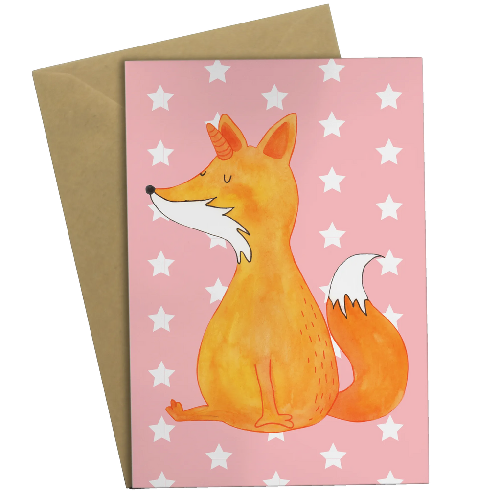Greetings card unicorn Wish Hochzeitskarte, Einladungskarte, Klappkarte, Ansichtskarten, Geburtstagskarte, Grußkarte, Karte, Glückwunschkarte, Einhorn, Einhörner, Einhorn Deko, Unicorn, Fuchshörnchen, Füchse, Fuchshorn, Fuchs, Foxycorn, Unicorns