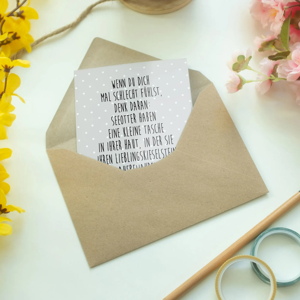 Greetings card otter Stone Beileidskarte, osterkarten, Klappkarte, genesungskarte, Grußkarte, weihnachtskarten, valentinstagskarte, vatertagskarte, Glückwunschkarte, einladungskarten, jubiläumskarte, dankeskarten, spruchkarte, abiturkarte, babykarte, Grußkarten, Motivkarte, kommunionskarte, osterkarte, hochzeitskarten, firmungskarte, glückwunschkarten, neujahrskarte, Otter, Fischotter, Seeotter, Otter Seeotter See Otter