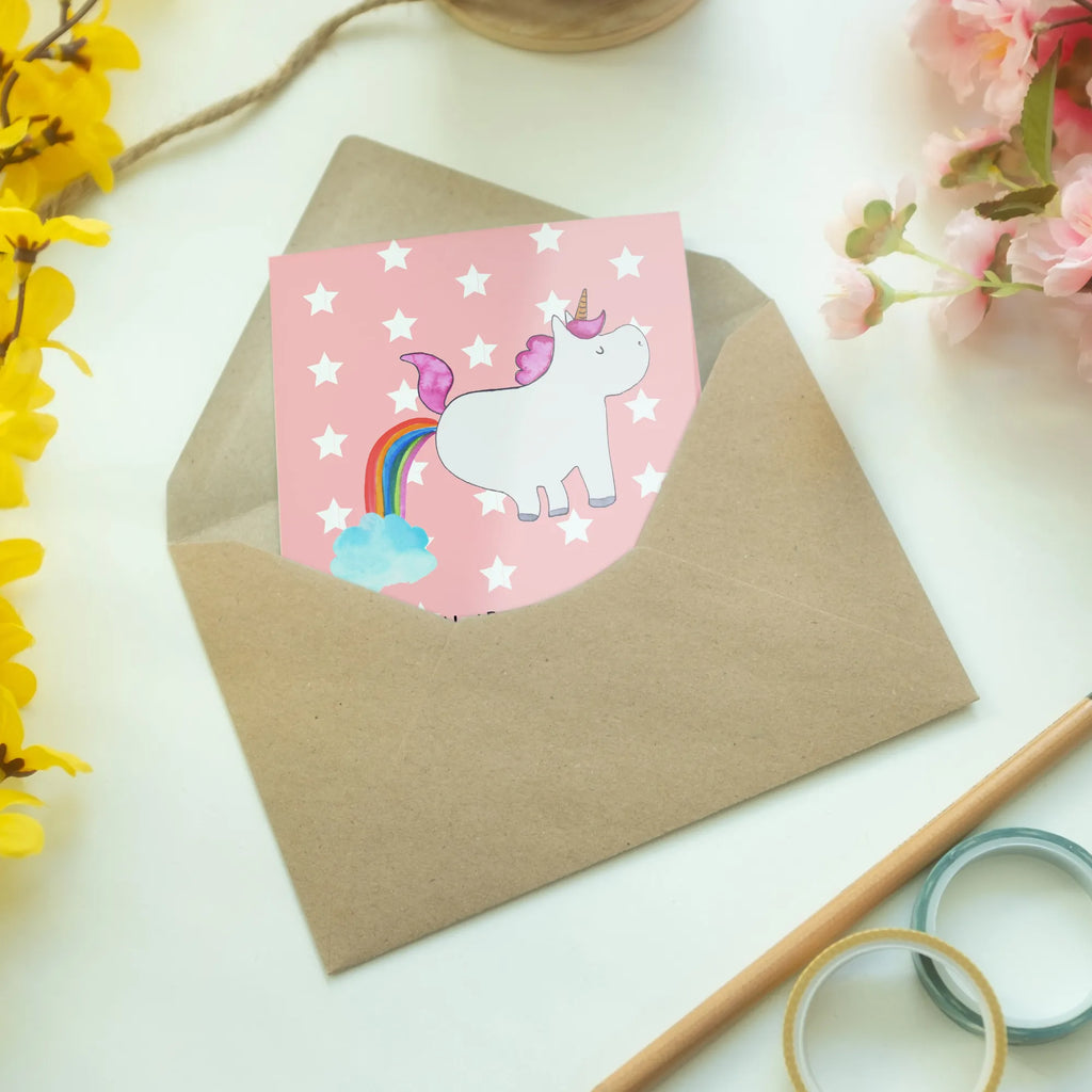 Greetings card unicorn fart greeting card, invitation card, wedding card, birthday card, folding card, unicorn, unicorns, fun, funny, girlfriend gift, glitter, rainbow, present, Unicorn, unicorn fart, fart, uniorn saying