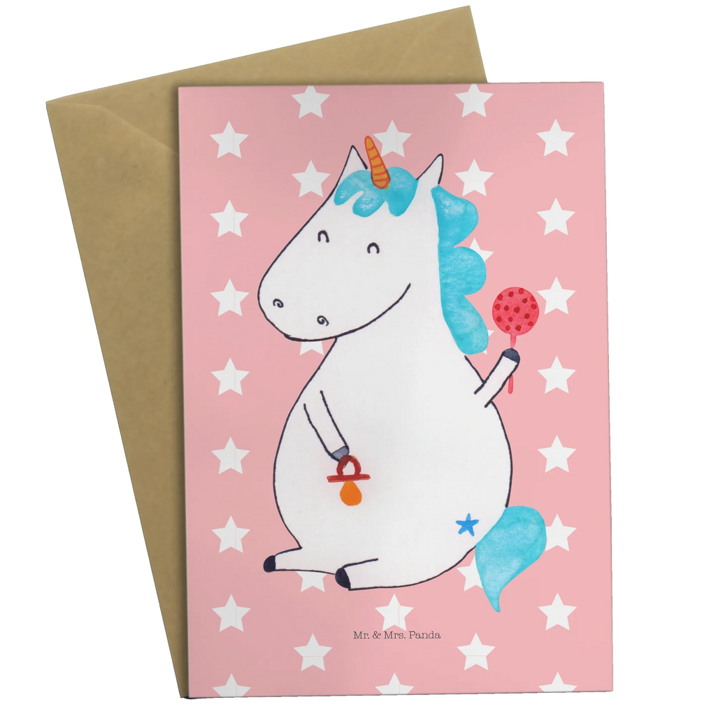Greetings card unicorn infant Karte, Grußkarte, Hochzeitskarte, Geburtstagskarte, Glückwunschkarte, Einladungskarte, Ansichtskarten, Klappkarte, Einhorn, Einhörner, Einhorn Deko, Unicorn, Party, Kind, Nachwuchs, Eltern, erstes Kind, Schnuller, Babyglück, Geburtstag, Baby, Geburt, Mutter