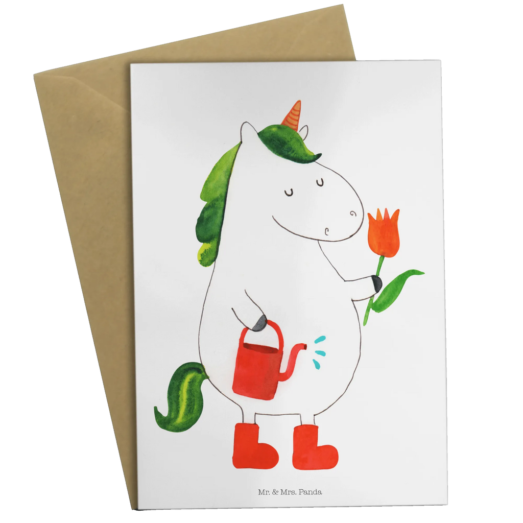 Greetings card unicorn gardener Glückwunschkarte, Klappkarte, babykarte, jubiläumskarte, firmungskarte, spruchkarte, dankeskarten, weihnachtskarten, osterkarten, valentinstagskarte, vatertagskarte, abiturkarte, Grußkarten, neujahrskarte, kommunionskarte, Grußkarte, genesungskarte, glückwunschkarten, Motivkarte, einladungskarten, Beileidskarte, hochzeitskarten, osterkarte, Einhorn, Einhörner, Einhorn Deko, Unicorn, Giesskanne, Garten, Freundin, Stiefel, Gießkanne, Blume, Lebenslust, Luftballon, Freude