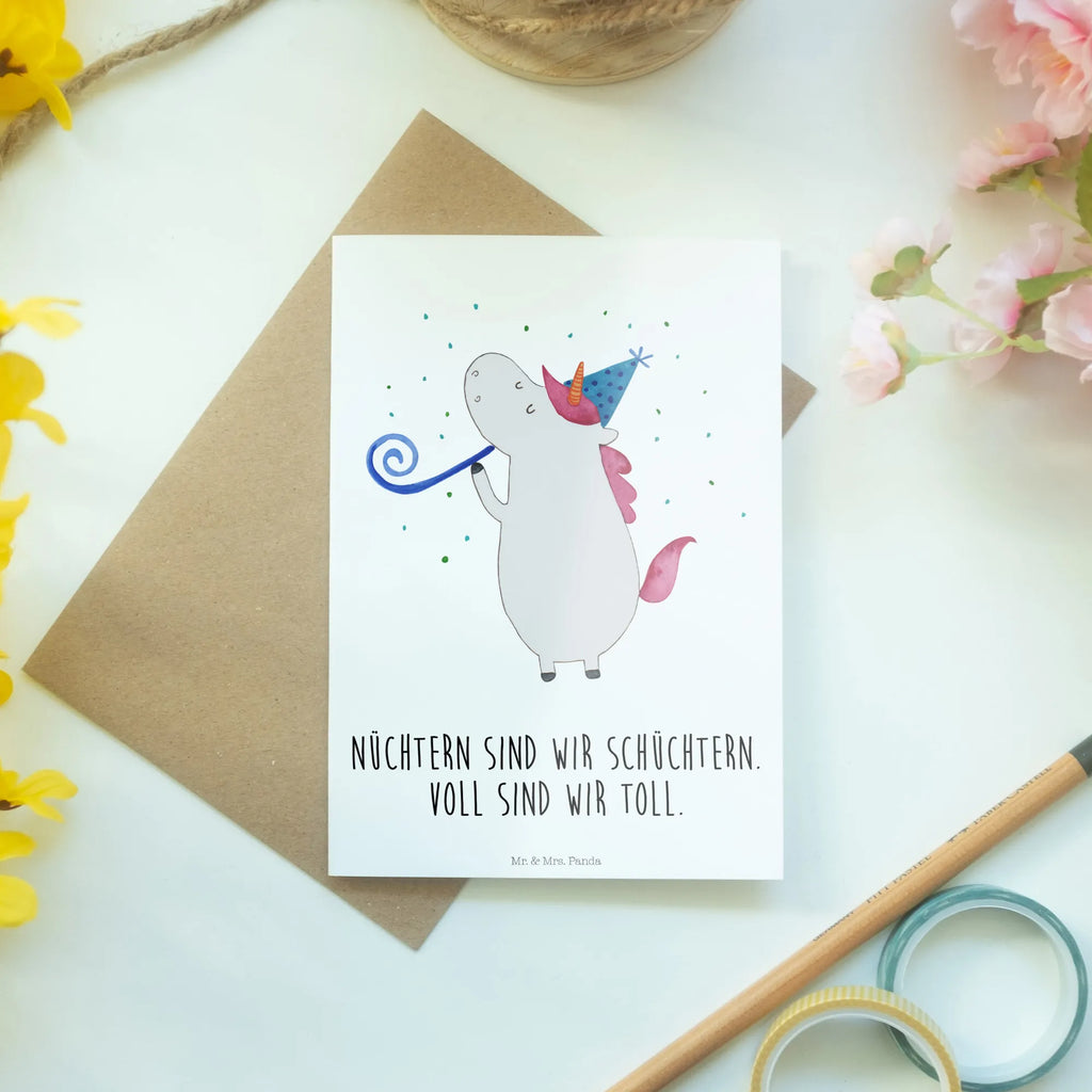 Greetings card unicorn party greeting card, wedding card, folding card, birthday card, invitation card, unicorn, unicorns, Glitter, Birthday present, Club, Unicorns, Celebration, Alcohol, Feast, birthday, Birthday, Disco, Confetti, Party