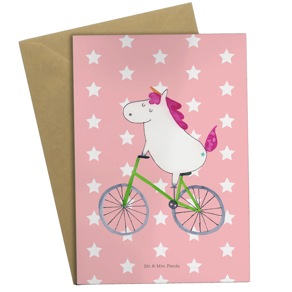 Grußkarte Einhorn Radfahrer Grußkarte, Klappkarte, Einladungskarte, Glückwunschkarte, Hochzeitskarte, Geburtstagskarte, Karte, Ansichtskarten, Einhorn, Einhörner, Einhorn Deko, Unicorn, Radfahren, Radfahrer, Rad, Bike, Feenstaub, Konfetti, Luxusproblem, Kummer, Liebeskummer