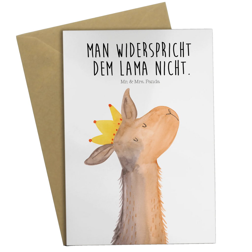 Greetings card llama head king folding card, greeting card, wedding card, birthday card, invitation card, Llama, llama, alpaca, trendy animal, office colleague, queen, supervisor, high school graduation, king, lamas, boss, lama, dad, colleague, girlfriend, mum