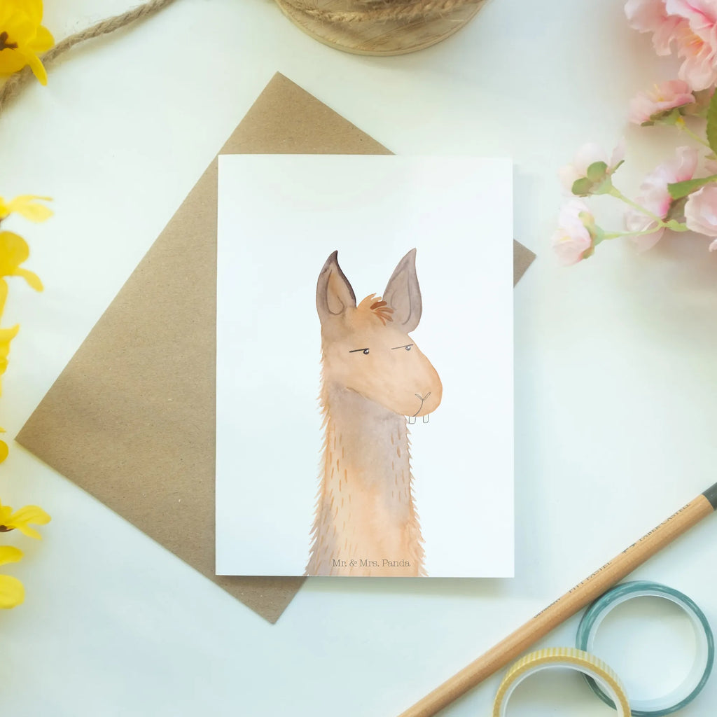 Kartka okolicznościowa głowa lamy zirytowany valentinstagskarte, dankeskarten, Beileidskarte, Grußkarte, weihnachtskarten, einladungskarten, Motivkarte, Klappkarte, babykarte, genesungskarte, neujahrskarte, glückwunschkarten, osterkarten, firmungskarte, kommunionskarte, Grußkarten, Glückwunschkarte, hochzeitskarten, osterkarte, spruchkarte, vatertagskarte, jubiläumskarte, abiturkarte, Lama, Alpaka, Freundin, Azubi, Lamas, Büroalltag, Recht haben, Büro, Beste Freundin, Chefin, Chef, Partnerin, Genervt sein