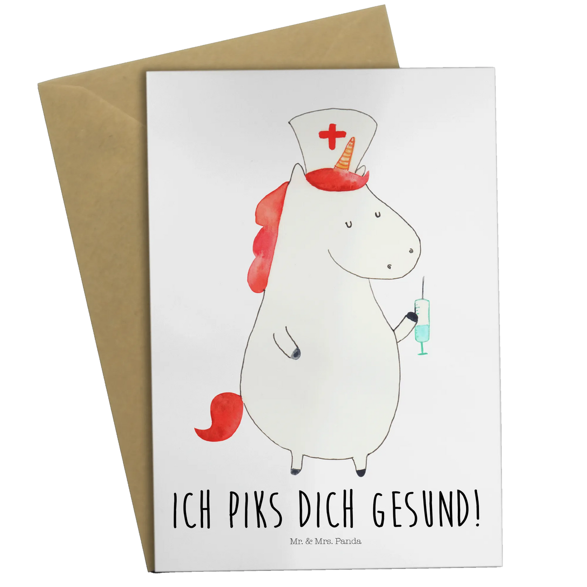 Kartka okolicznościowa Jednorożec Pielęgniarka genesungskarte, neujahrskarte, firmungskarte, Beileidskarte, hochzeitskarten, kommunionskarte, Glückwunschkarte, Grußkarte, osterkarten, glückwunschkarten, abiturkarte, spruchkarte, Motivkarte, einladungskarten, valentinstagskarte, dankeskarten, osterkarte, Klappkarte, babykarte, jubiläumskarte, vatertagskarte, Grußkarten, weihnachtskarten, Unicorn, Einhorn, Einhörner, Einhorn Deko, Krankenhaus, Krankenschwester Geschenk, Krankenpflegerin, Krankenpfleger Geschenk, Krankenschwester Dankeschön, Ärztin Geschenk