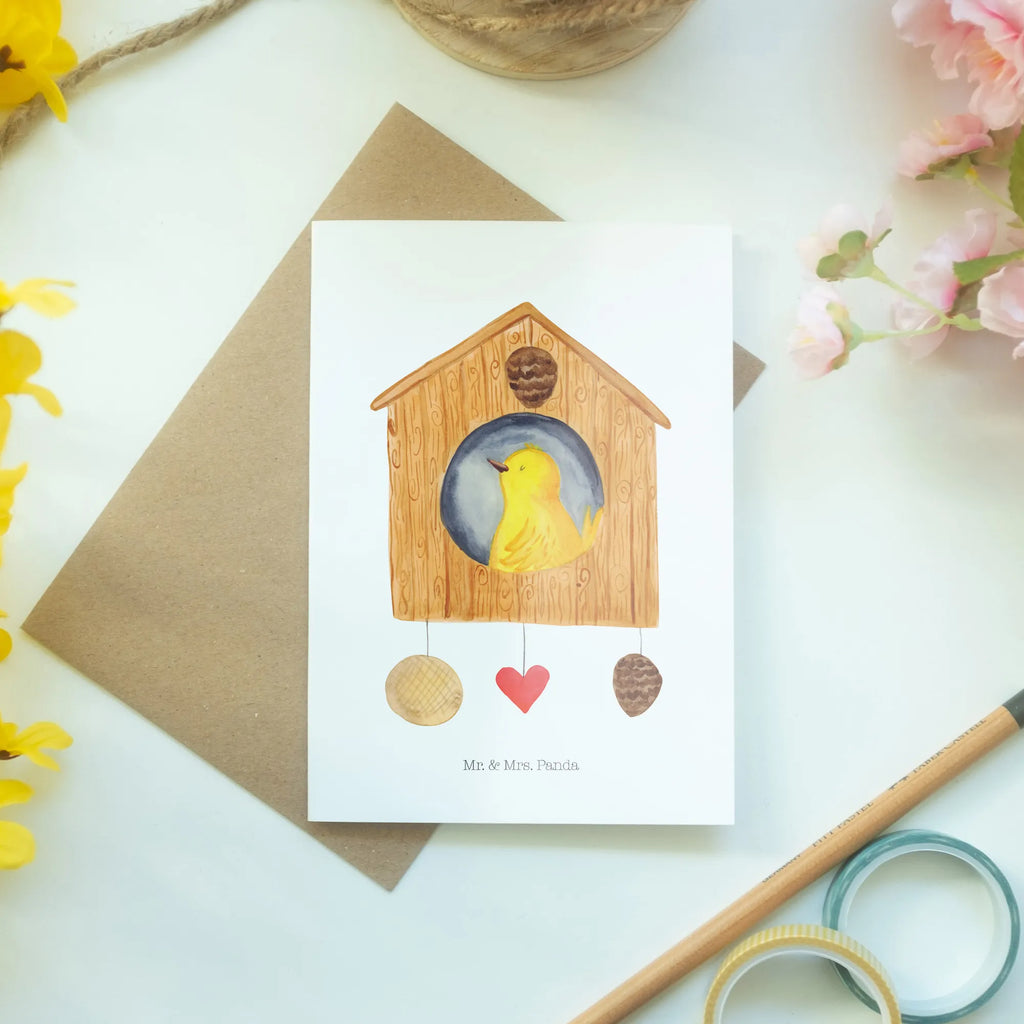 Greetings card birdhouse Home Glückwunschkarte, Motivkarte, hochzeitskarten, babykarte, einladungskarten, Klappkarte, neujahrskarte, genesungskarte, osterkarten, Beileidskarte, Grußkarte, Grußkarten, vatertagskarte, osterkarte, jubiläumskarte, dankeskarten, weihnachtskarten, firmungskarte, kommunionskarte, valentinstagskarte, spruchkarte, glückwunschkarten, abiturkarte, Lustige Sprüche, Tiermotive, Gute Laune, Tiere, Einzug, Hausbau, Haus, Geschenk, Umzug, Home Sweet Home, Vogelhaus, Einzugsgeschenk, Vogel