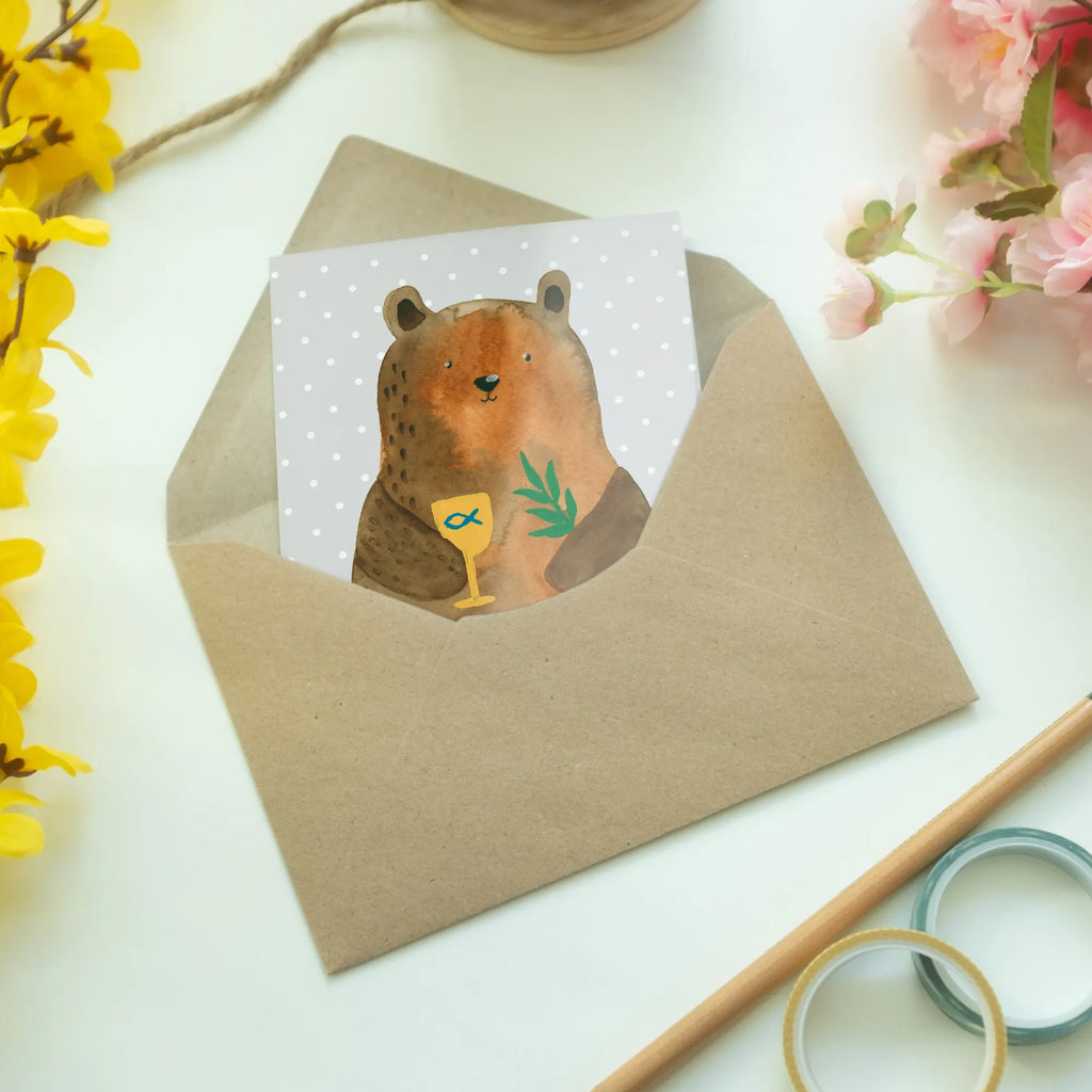 Greetings card bear confirmation Opa, Abschluss, Weihnachten, Hochzeit, Mädchen, Papa, Abitur, Einladungskarte, Freundin, Mama, Lieblingsmensch, Trauerkarte, Junge, Ostern, cool, Grußkarte, Karte, Oma, Hochzeitskarte, Aufmunterung, liebevoll, Glücklich, Freund, Geschenkideen, Taufe, Frau, Geburtstagskarte, witzig, Ansichtskarten, Beileid, Klappkarte, Glückwunschkarte, Teddy, Teddybär, Bär, Kirche, Gottesdienst, Konfirmation, evangelisch