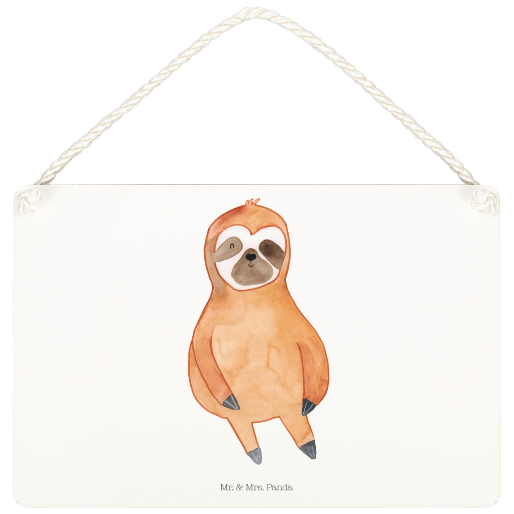 Decorative sign sloth Satisfied Sloth, sloth, trend animal, happy, break, relax, contented, favorite animal, happiness, lazy