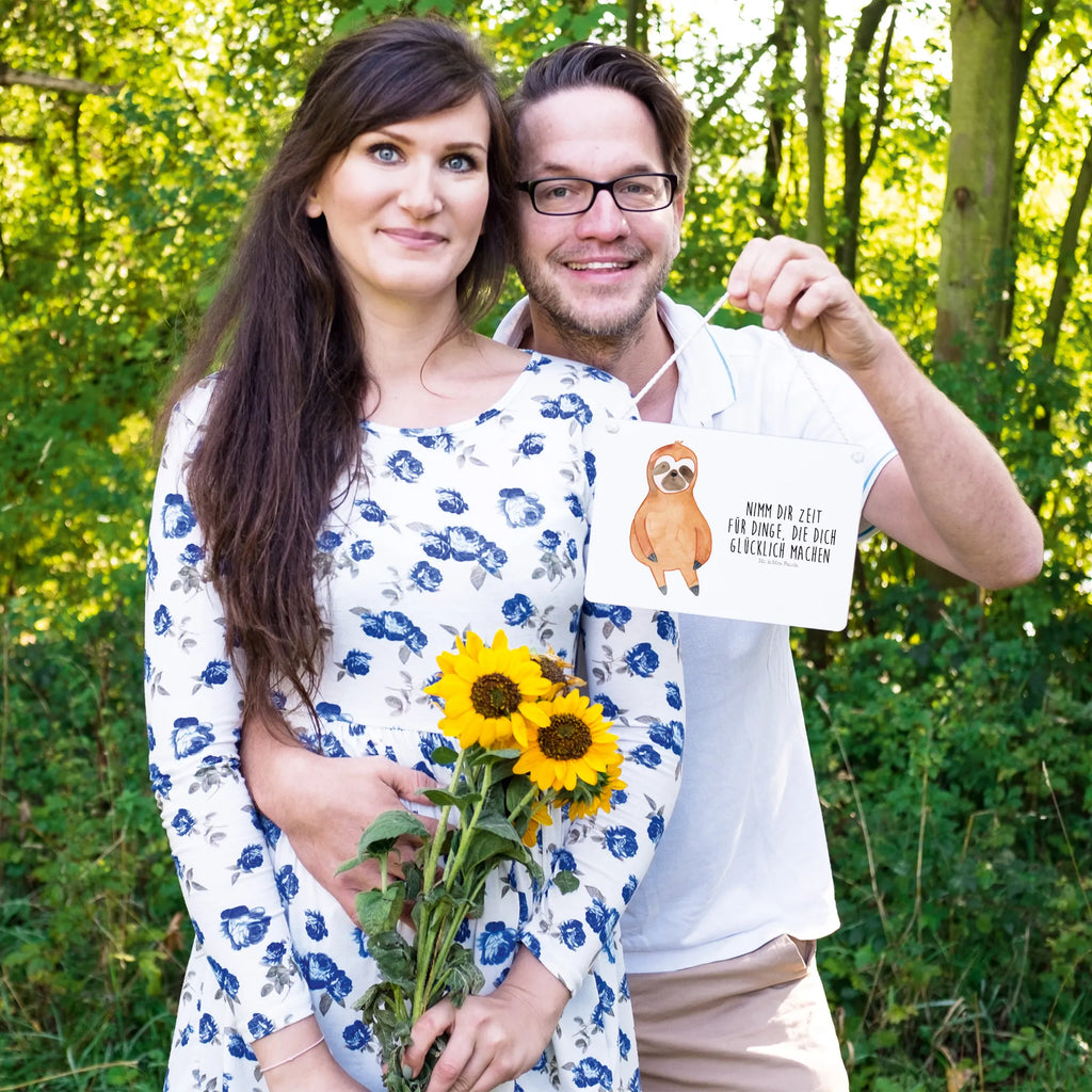 Decorative sign sloth Satisfied Sloth, sloth, trend animal, happy, break, relax, contented, favorite animal, happiness, lazy