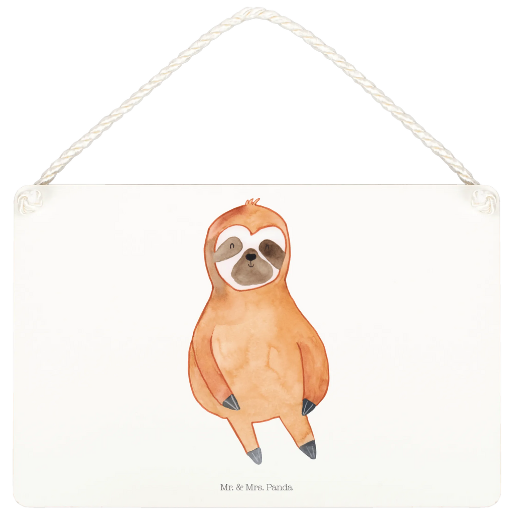 Decorative sign sloth Satisfied Sloth, sloth, trend animal, happy, break, relax, contented, favorite animal, happiness, lazy