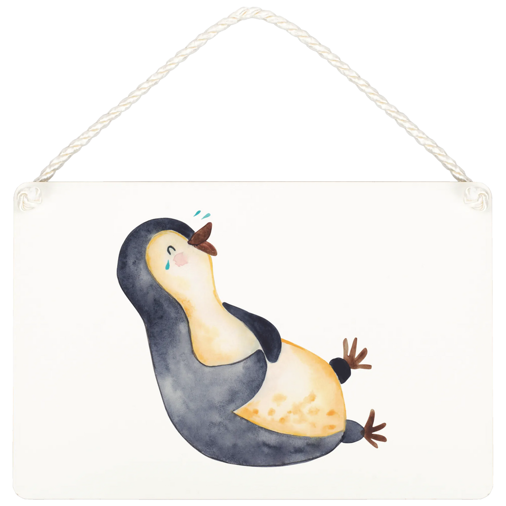 Dekoracyjny znak pingwin Śmiech Pinguin