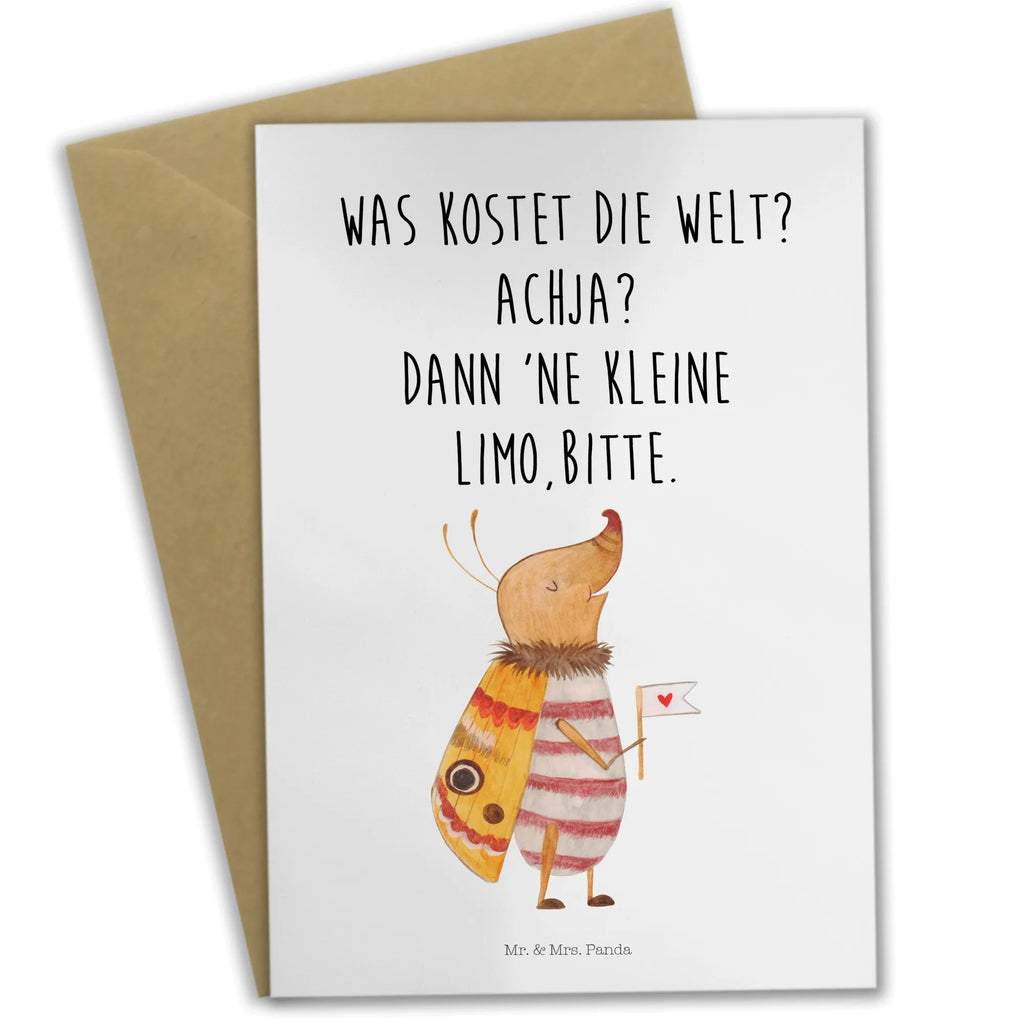 Greetings card Moth flag Glückwunschkarte, Klappkarte, Hochzeitskarte, Karte, Geburtstagskarte, Ansichtskarten, Einladungskarte, Grußkarte, Tiermotive, Gute Laune, lustige Sprüche, Tiere, Spruch witzig, Käfer, süß, Küche Deko, niedlich, Was kostet die Welt, Spruch lustig, Nachtfalter