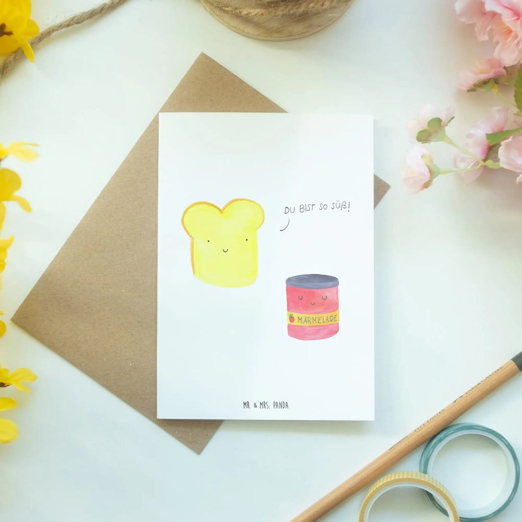 Greetings card toast jam Ansichtskarten, Geburtstagskarte, Einladungskarte, Glückwunschkarte, Karte, Grußkarte, Hochzeitskarte, Klappkarte, Tiermotive, Gute Laune, lustige Sprüche, Tiere, süß, süße Postkarte, Brot, Toast, Toastbrot, Küche Spruch, Frühstück Einladung, Marmelade, Küche Deko, Dreamteam