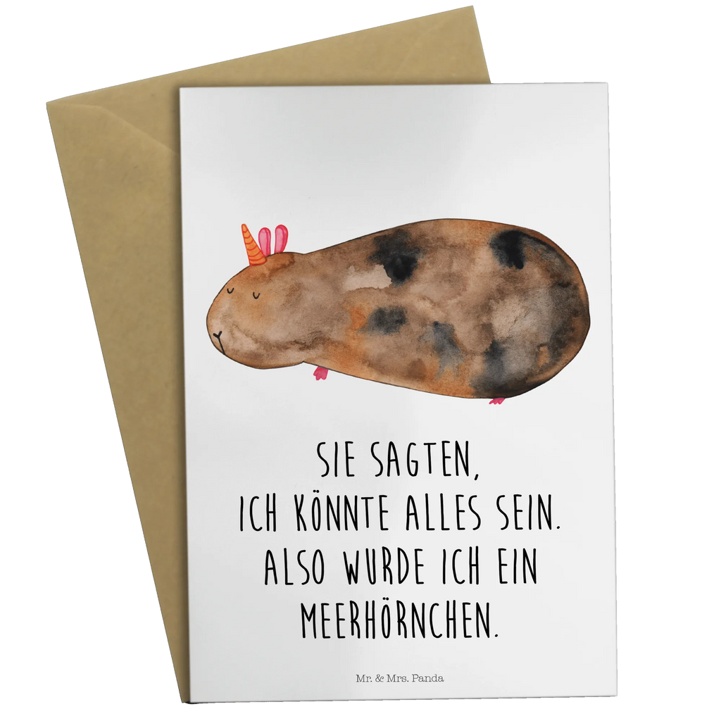 Greetings card unicorn Guinea pig greeting card, wedding card, folding card, invitation card, birthday card, unicorn, unicorns, Meericorn, guinea pig, squirrels