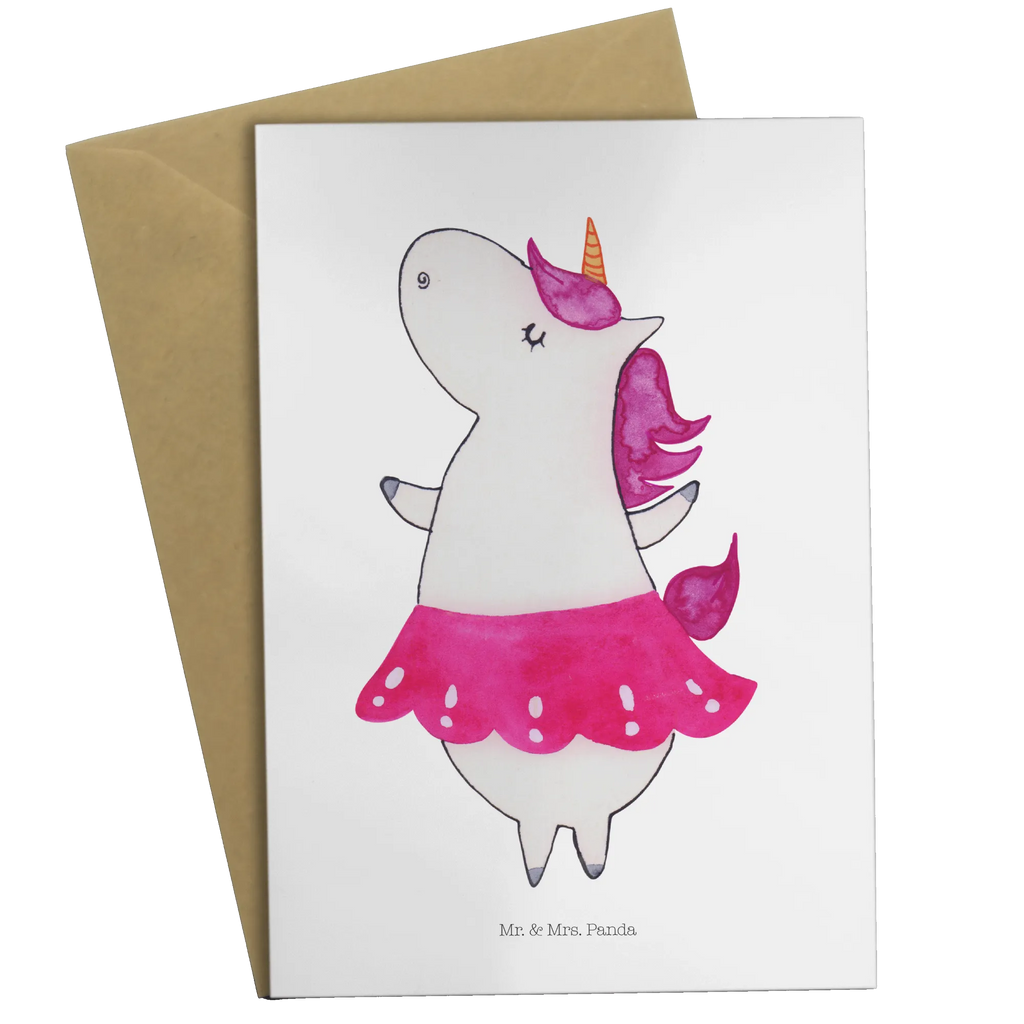 Greetings card unicorn ballerina wedding card, greeting card, birthday card, invitation card, folding card, unicorn, unicorns, Fun, Unicorn, dancer present, Dancer gift, English, Celebration, Party, Flat, Einhorn, Ballerina, Dancing