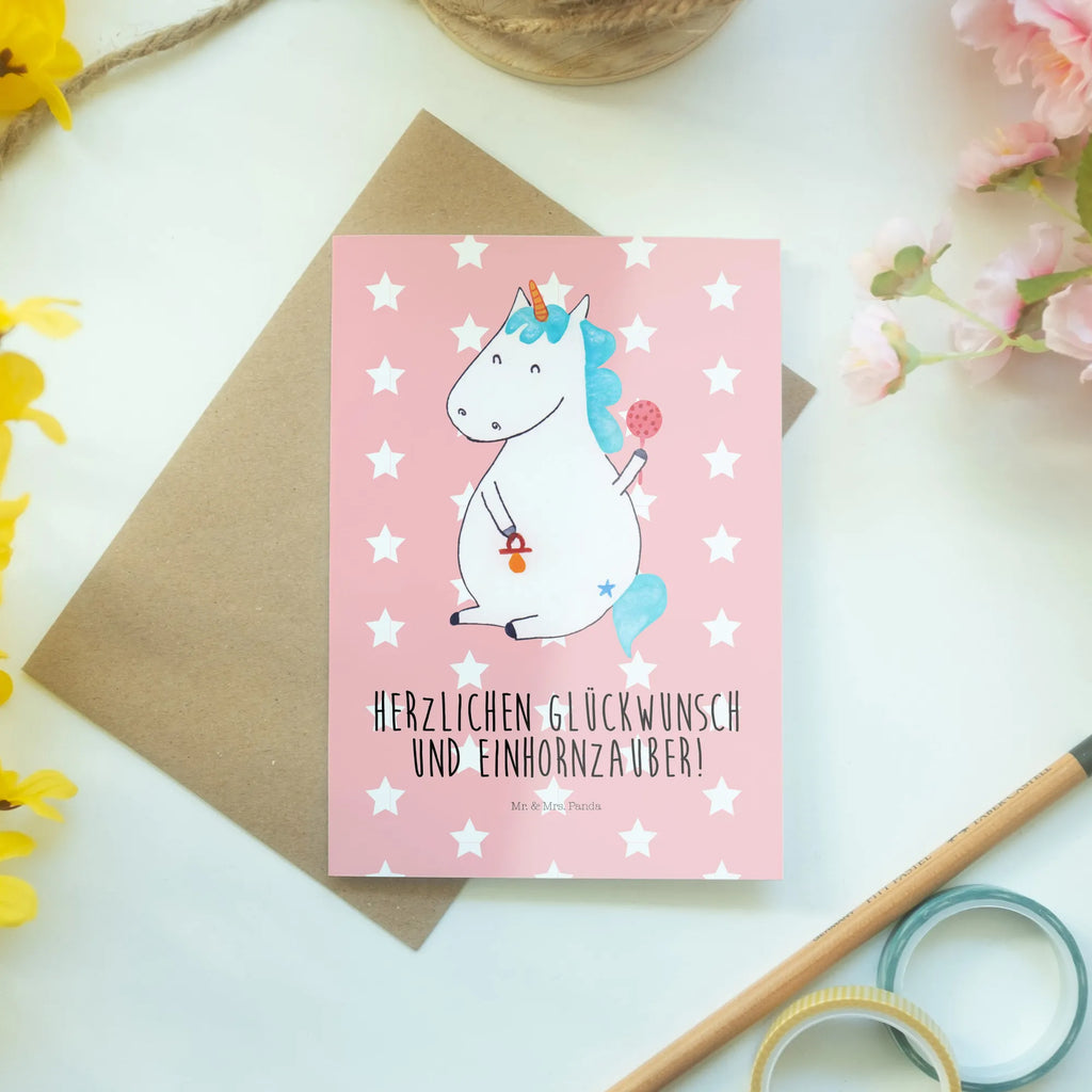 Greetings card unicorn infant Karte, Grußkarte, Hochzeitskarte, Geburtstagskarte, Glückwunschkarte, Einladungskarte, Ansichtskarten, Klappkarte, Einhorn, Einhörner, Einhorn Deko, Unicorn, Party, Kind, Nachwuchs, Eltern, erstes Kind, Schnuller, Babyglück, Geburtstag, Baby, Geburt, Mutter