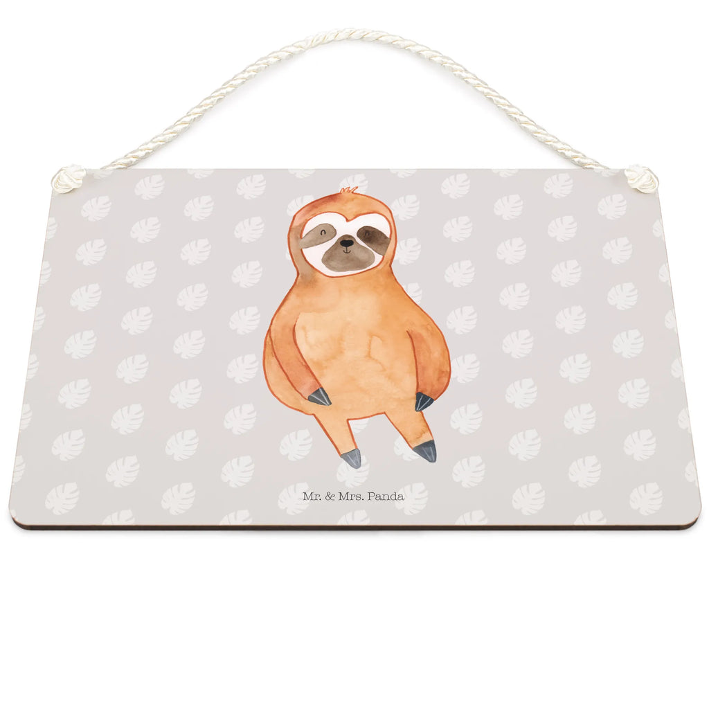 Decorative sign sloth Satisfied Sloth, sloth, trend animal, happy, break, relax, contented, favorite animal, happiness, lazy