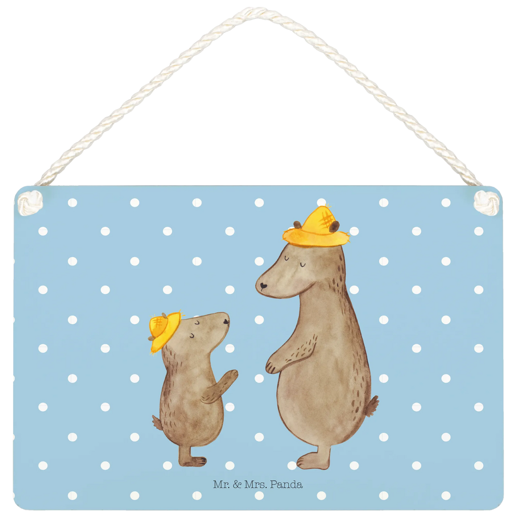 Deko Schild Bären mit Hut Türschild, Wandschild, Motivschild, dekoration schild, Holzschild, Spruchschild, Schild, sprüche schild, Schild mit Spruch, Deko Wandtafel, Küchenschild, hängeschild, wandtafel, holzbild, Türschild Familie, dekoschilder, Deko Schild, Badschild, Dekoschild, wandhänger, dekotafel, Holztafel, Familie, Mama, Vatertag, Muttertag, Schwester, Oma, Opa, Bruder, Papa, Vater, Kinder, Papi, Bär, Kind, Vorbild, Dad, Paps, Sohn, Family, Söhne, Lieblingsmensch, Daddy, Bären, Vater-Sohn