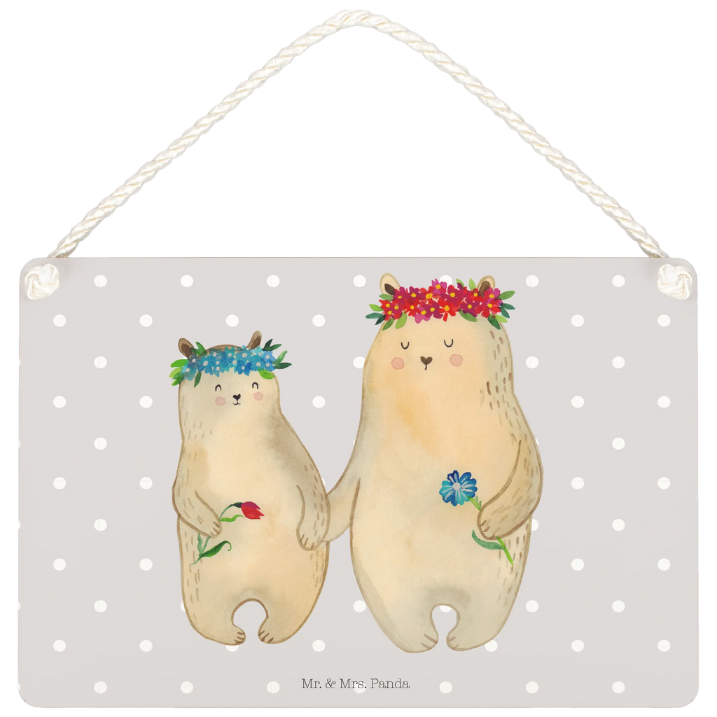 Deko Schild Bären mit Blumenkranz dekoration schild, dekotafel, Deko Schild, holzbild, wandtafel, Wandschild, Türschild, Spruchschild, Deko Wandtafel, hängeschild, Holztafel, Motivschild, Dekoschild, sprüche schild, dekoschilder, Küchenschild, wandhänger, Türschild Familie, Schild mit Spruch, Schild, Holzschild, Badschild, Familie, Mama, Vatertag, Muttertag, Schwester, Oma, Opa, Bruder, Papa, Kind, Weltbeste Mama, Lieblingsmensch, Mutter, Bär, Bären, Family, Vorbild, Mami, Beste Mutter, Lieblingsmama, Tochter, Töchter, Kinder, Geschenk Mama. Muttertag, Mutti