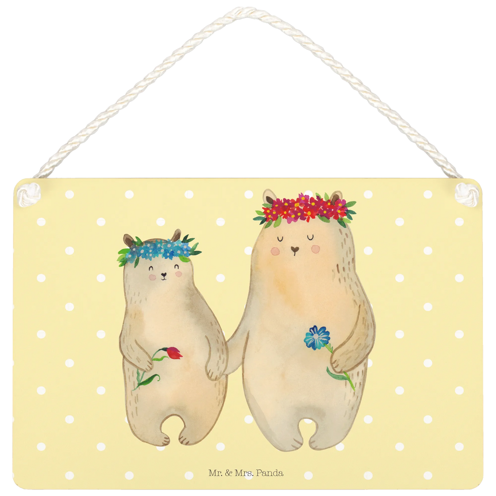 Deko Schild Bären mit Blumenkranz dekoration schild, dekotafel, Deko Schild, holzbild, wandtafel, Wandschild, Türschild, Spruchschild, Deko Wandtafel, hängeschild, Holztafel, Motivschild, Dekoschild, sprüche schild, dekoschilder, Küchenschild, wandhänger, Türschild Familie, Schild mit Spruch, Schild, Holzschild, Badschild, Familie, Mama, Vatertag, Muttertag, Schwester, Oma, Opa, Bruder, Papa, Kind, Weltbeste Mama, Lieblingsmensch, Mutter, Bär, Bären, Family, Vorbild, Mami, Beste Mutter, Lieblingsmama, Tochter, Töchter, Kinder, Geschenk Mama. Muttertag, Mutti