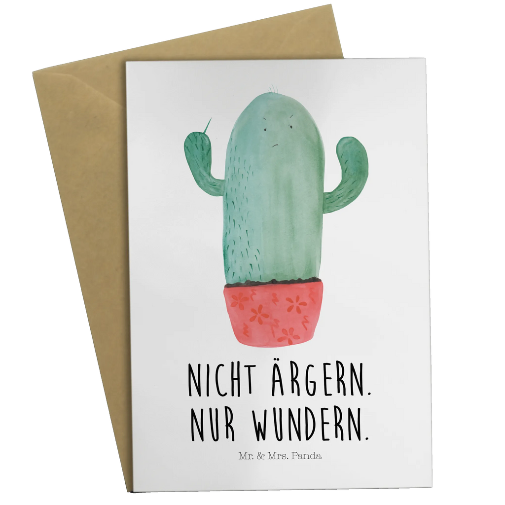 Greetings card cactus Fury greeting card, invitation card, birthday card, wedding card, folding card, cactus, cactuses, plants, cactus plant, small green cactus, colleague, office life, annoy, boss, school, angry, office