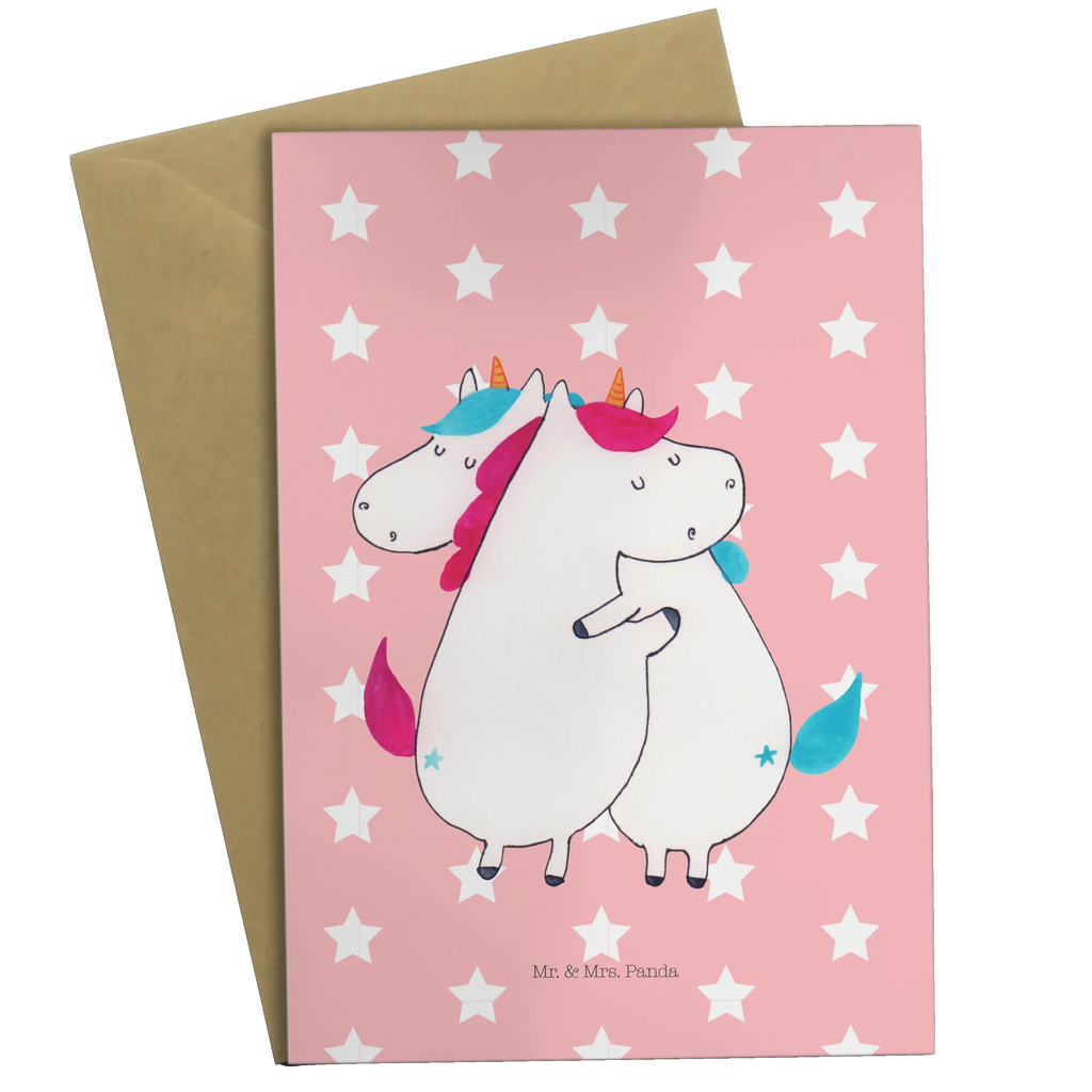 Greetings card unicorns Embrace Glückwunschkarte, Grußkarte, Ansichtskarten, Einladungskarte, Hochzeitskarte, Klappkarte, Geburtstagskarte, Karte, Einhorn, Einhörner, Einhorn Deko, Unicorn, Schwestern, Freundinnen, Schwester, Liebe, Freundin, BFF, Familie, Geschwister, Sister