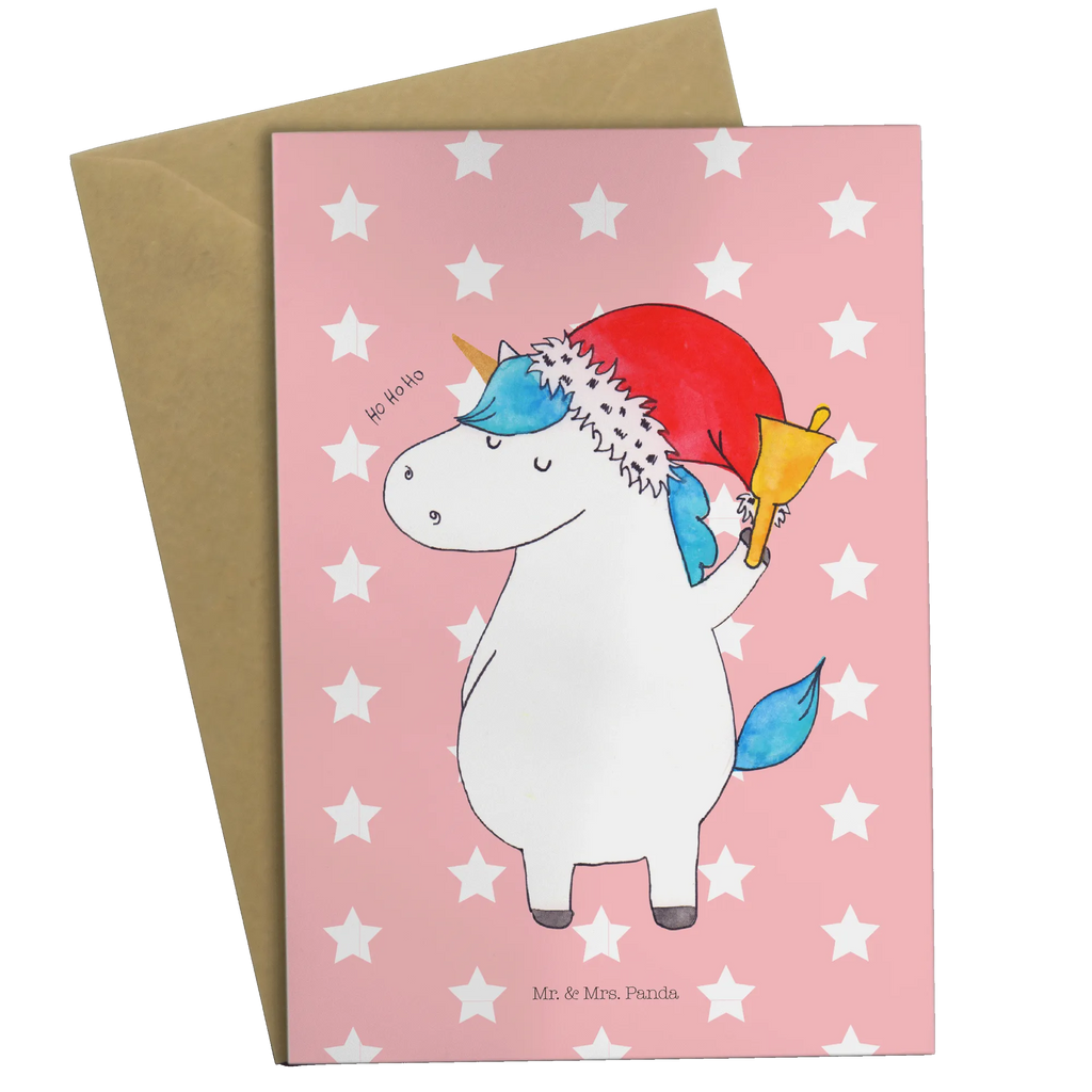 Greetings card unicorn Santa Claus wedding card, greeting card, folding card, birthday card, invitation card, unicorn, unicorns, christmas, wish list, christmas present, chocolate, Gin, fairy dust, gift, santa, santa claus