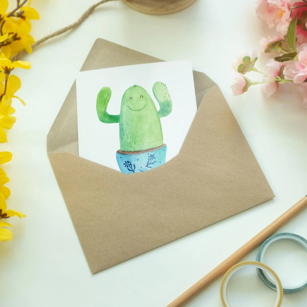 Greetings card cactus happy folding card, wedding card, invitation card, greeting card, birthday card, cactus, cactuses, plants, cactus plant, small green cactus, friend, office, new start, motivation, colleague, funny, child protection, saying, education, office life, mother, cacti, family